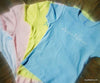 Girls Crew Tee - Yellow,White,Blue,Pink